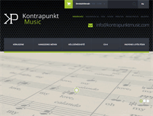 Tablet Screenshot of kontrapunktmusic.com